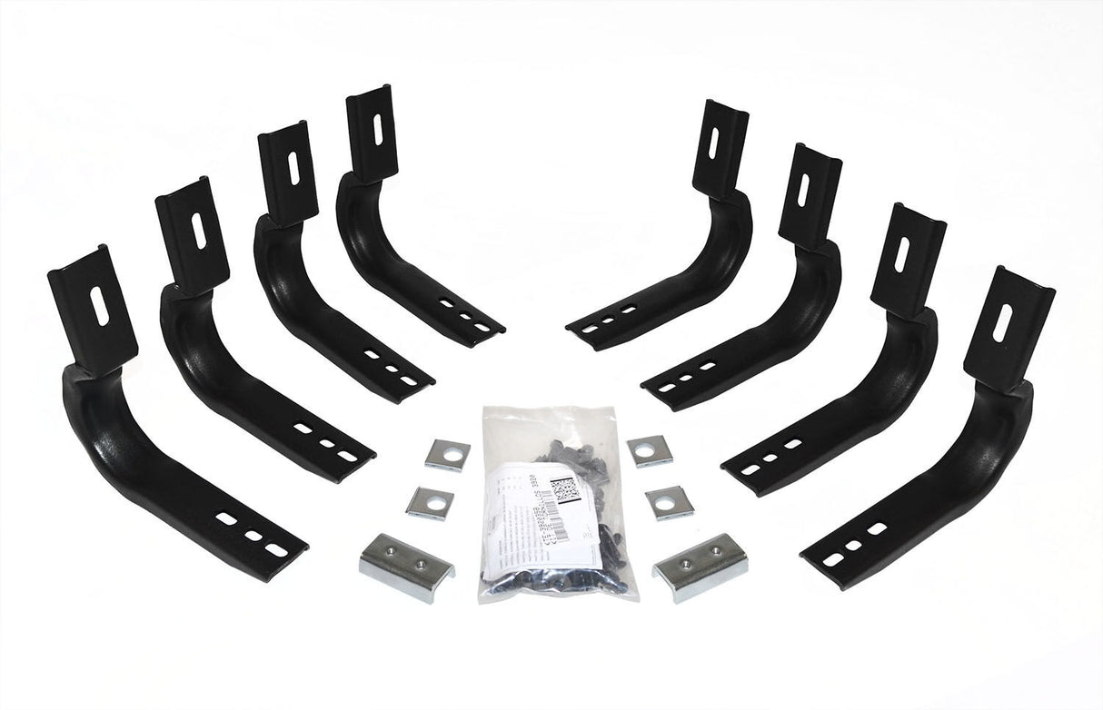 Go Rhino 684404680PS - 4" OE Xtreme Side Steps with Mounting Brackets Kit - Polished Stainless Steel