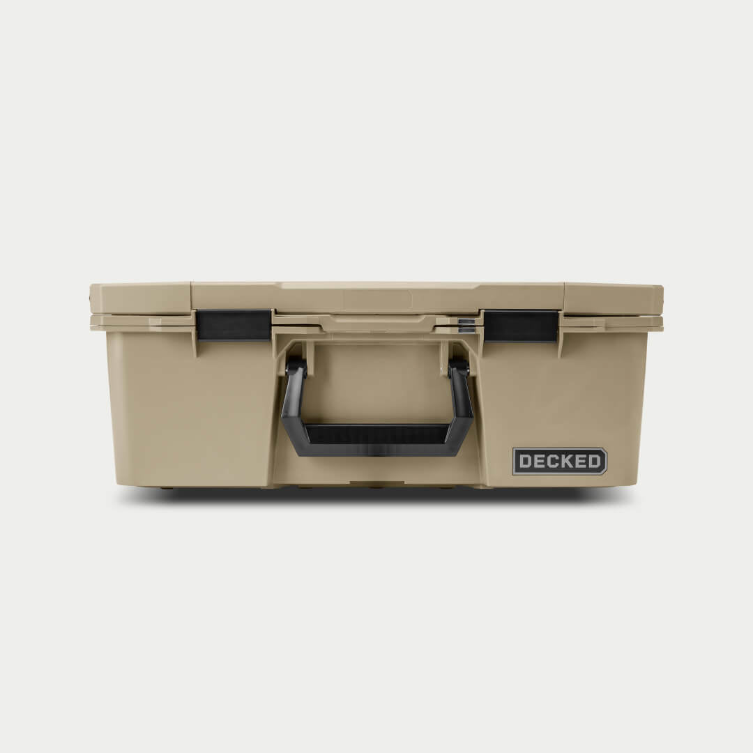 Decked - Halfrack 32 - D-co Case - includes one (1) D-co tray - tan with black latches - A0020-HRAK-TAN