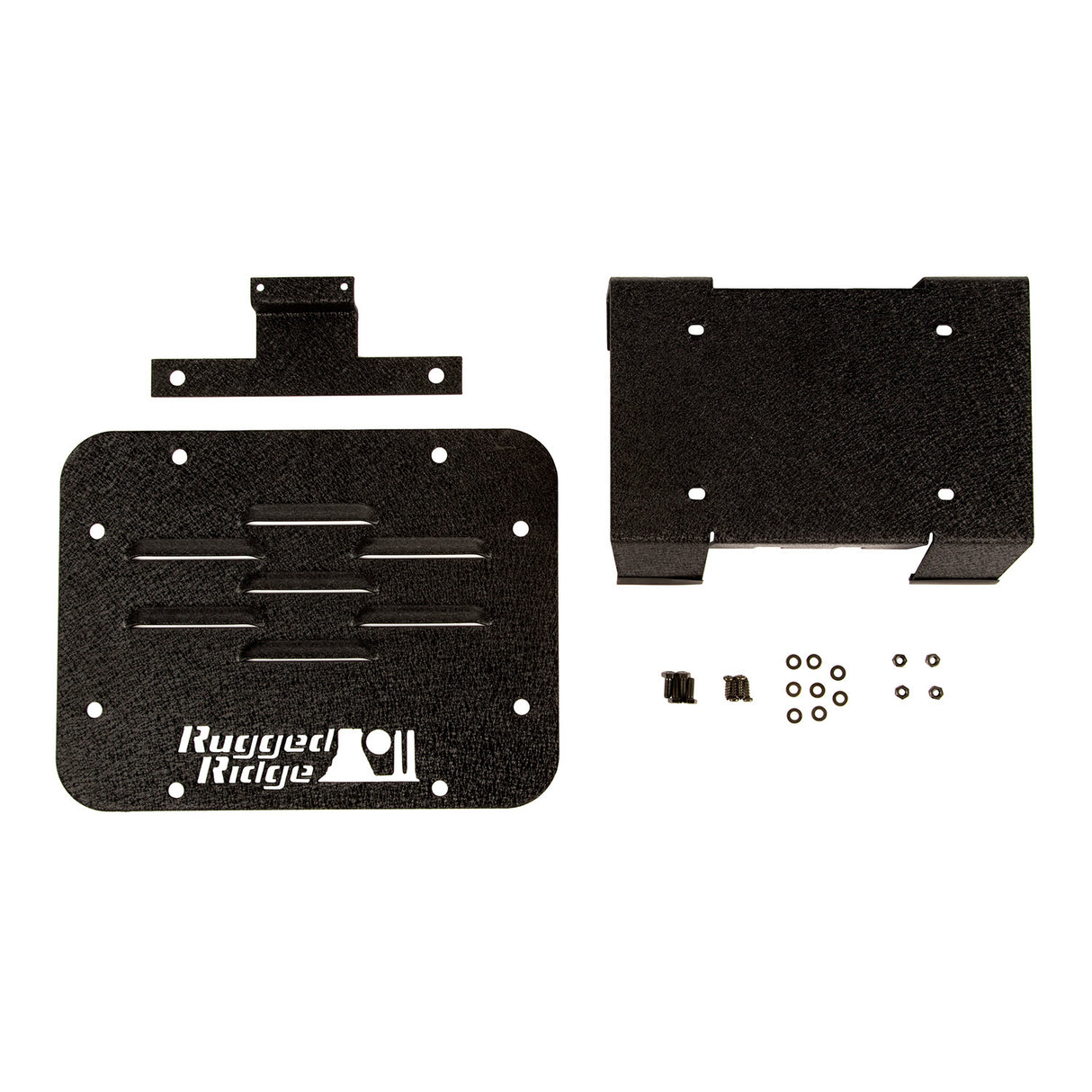 Rugged Ridge - Rugged Ridge 11586.11 Tire Carrier Delete Plate Kit: 07-18 Jeep Wrangler JK - 11586.11