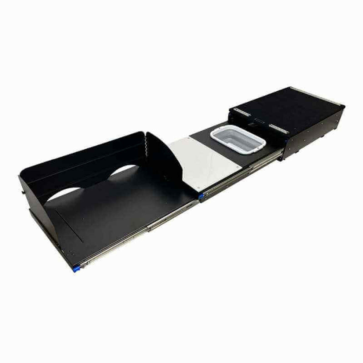 Overland Vehicle Systems - Cargo Box Kitchen With Slide Out Sink, Cooking Shelve and Slide Out Work Station - 21010401