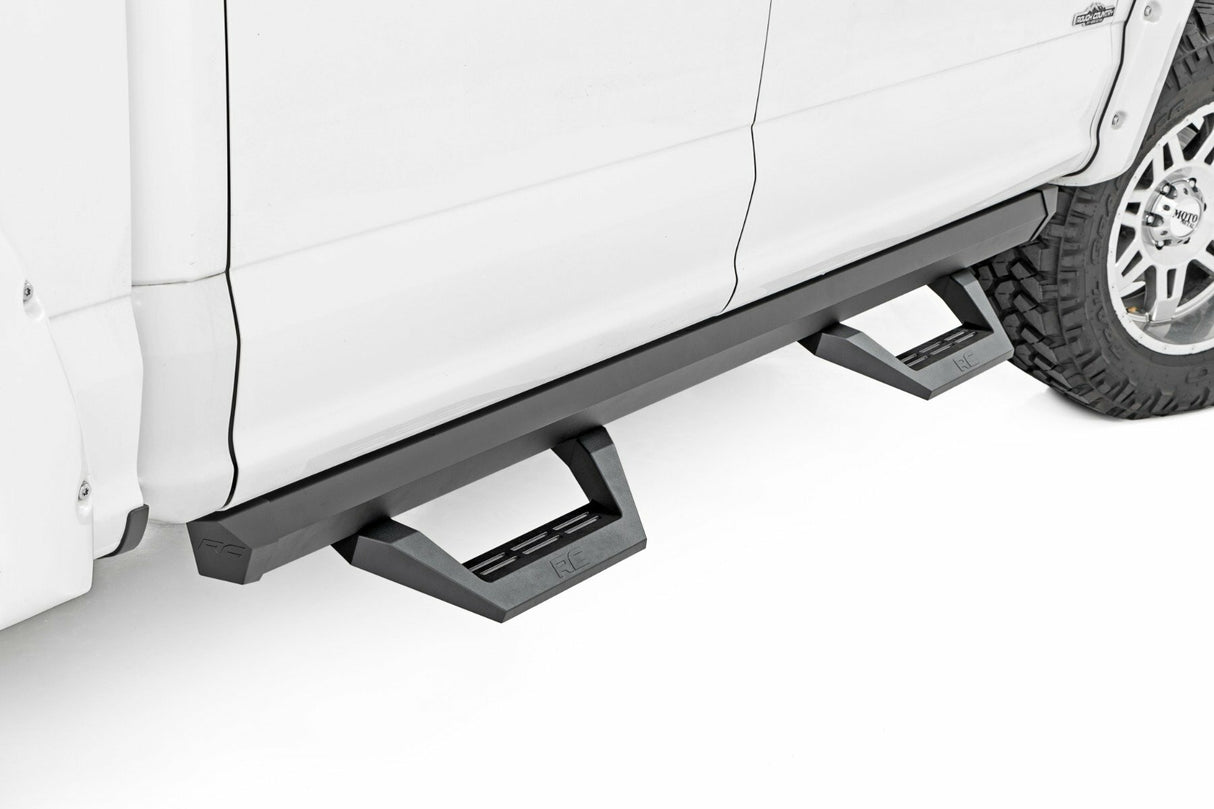Rough Country - SRX2 Adj Aluminum Step - Crew Cab - Ford F-150 Lightning F-250 F-350 Raptor (15-23) - 51008A