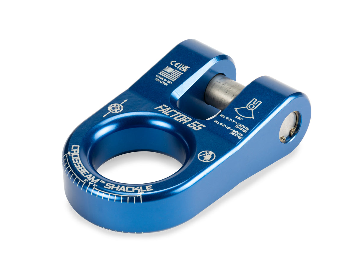 Factor 55 - CROSSBEAM SHACKLE BLUE - 00054-02