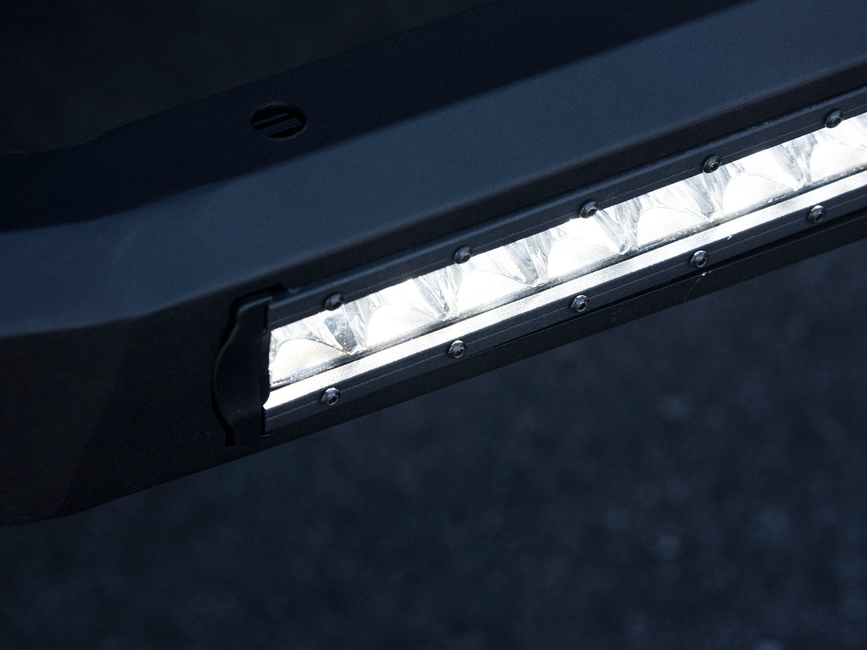 Armordillo 2005-2007 Nissan Pathfinder AR Series Bull Bar W/LED - Matte Black W/Aluminum Skid Plate