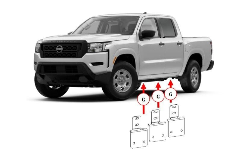 Go Rhino D64346TK - Dominator Xtreme Mounting Brackets Only - Textured Black