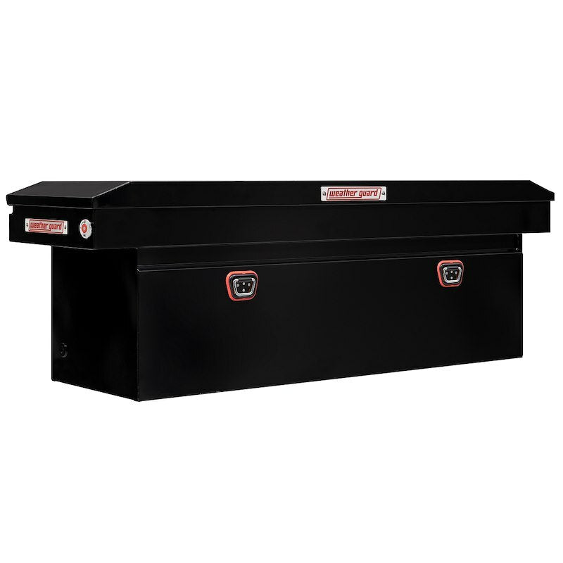 Weather Guard - Model 128-5-04 Saddle Box, Steel, Full Deep, Gloss Black, 15.0 cu ft - 128-5-04