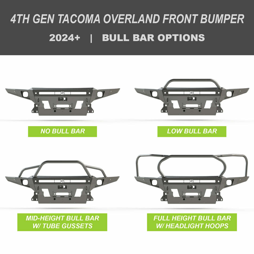 C4 Fabrication - Tacoma Overland Front Bumper / 4th Gen / 2024+ - 1224-32000-LB-01NA