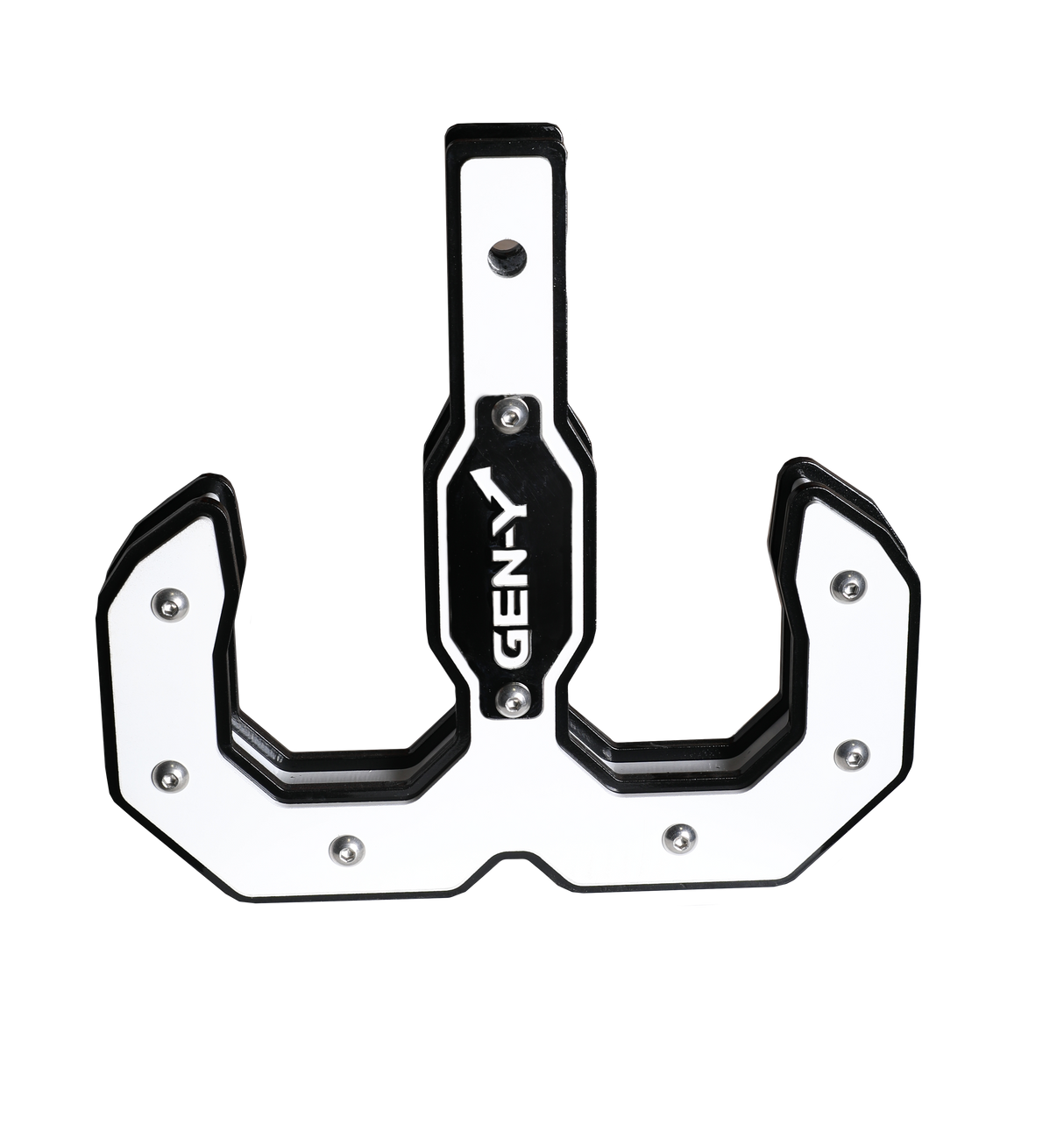 GEN-Y - Hitch GH-0069-W Hulk 2.0 16K Tow Hook 2" Shank Black/White. - GH-0069-W