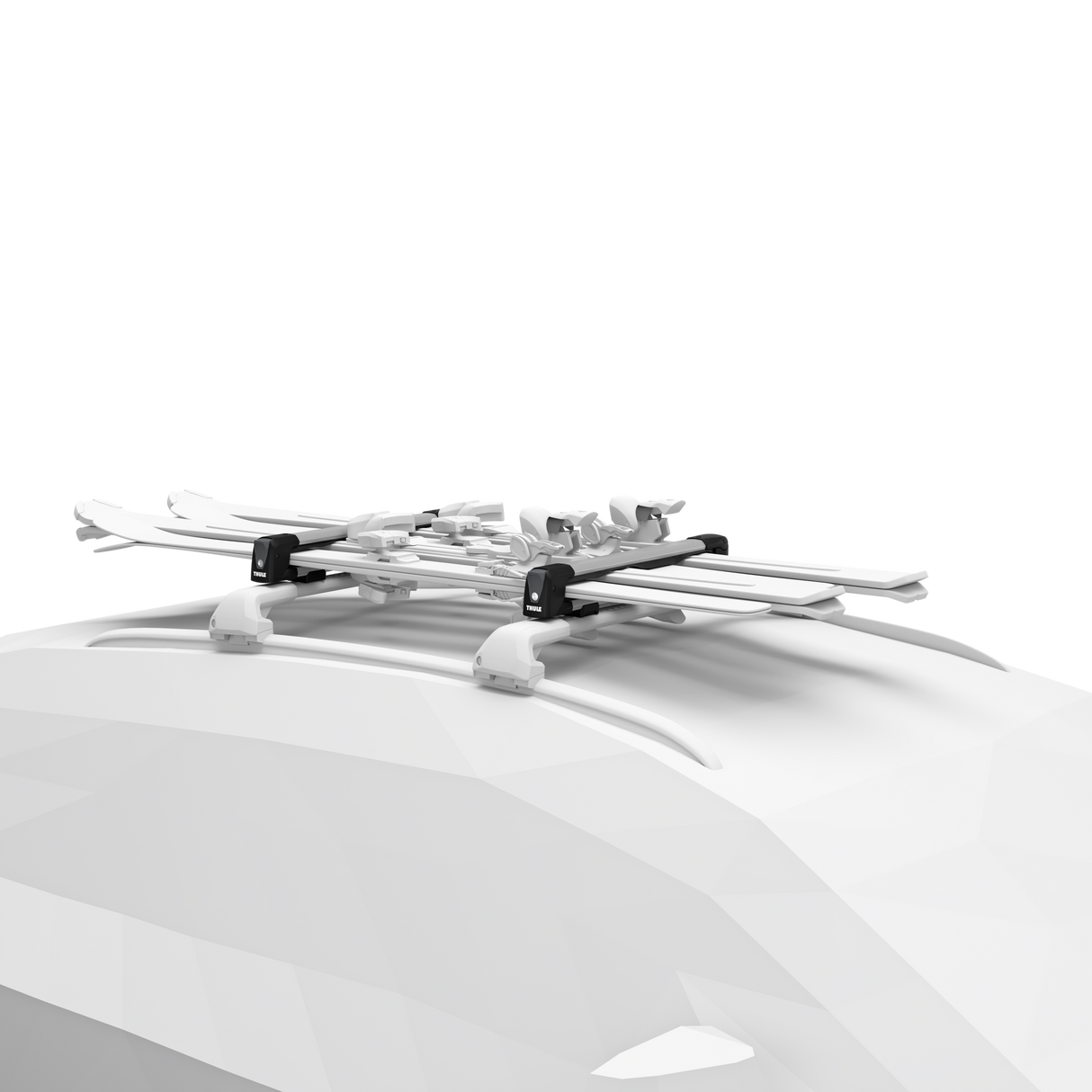 Thule - SnowPack Medium Roof Top Ski and Snowboard Carrier - Silver - 7324