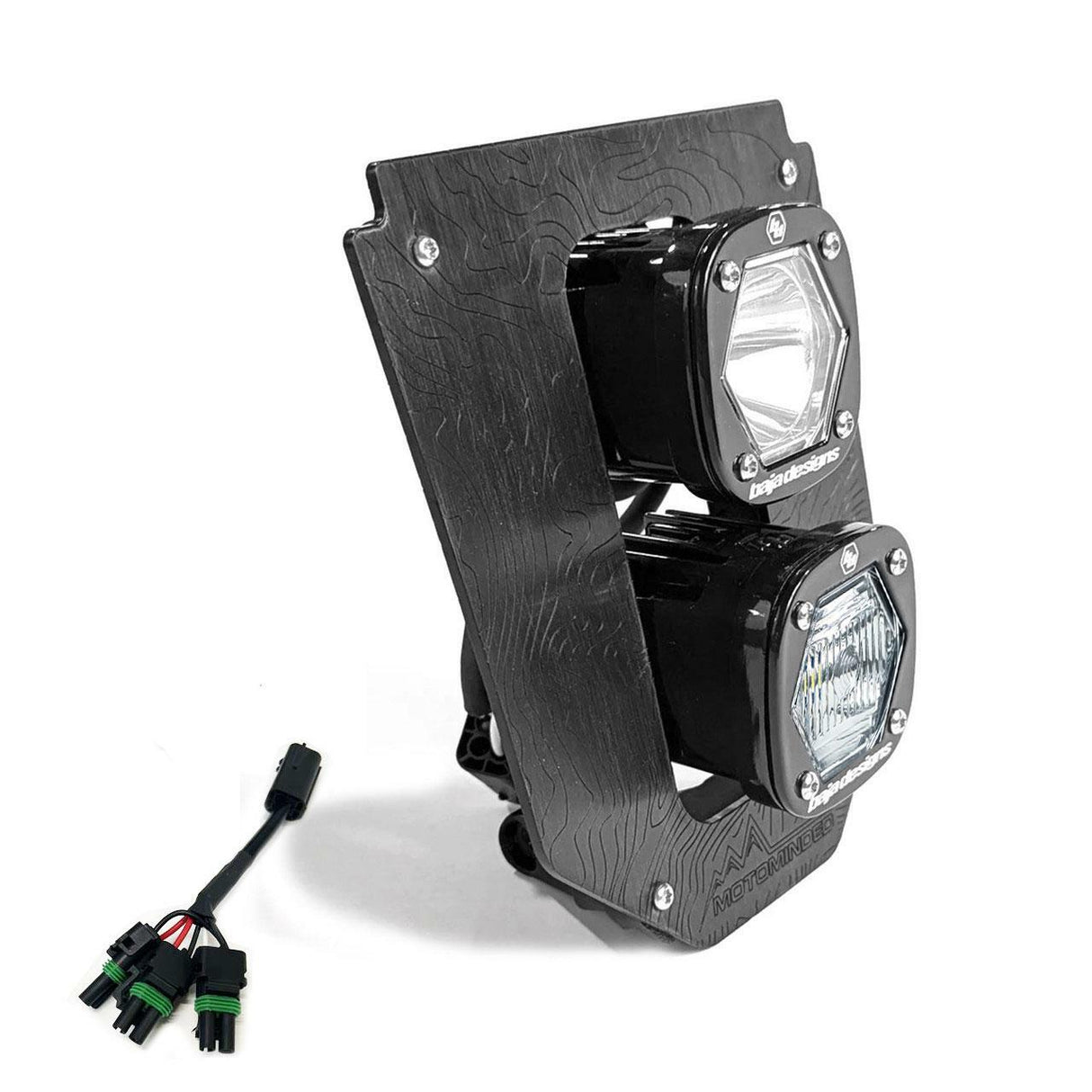 Baja Designs 38-7018 Husqvarna Dual S1 "Gemini" (D/C) LED Headlight Kit w/ Hi-Low Harness