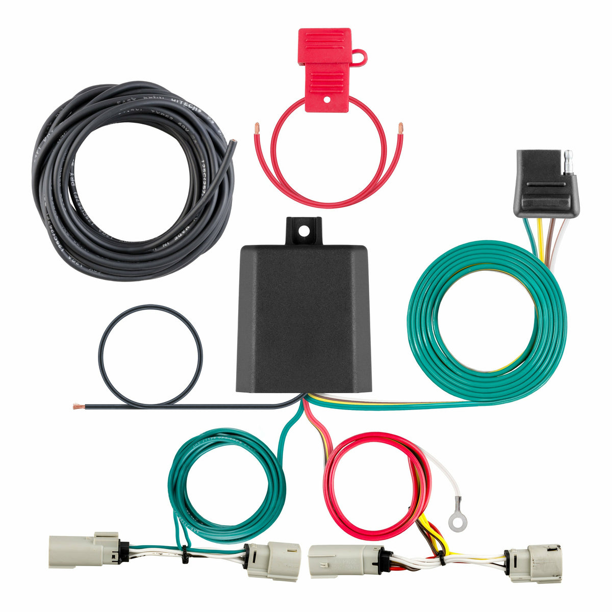 Curt - Custom Wiring Harness, 4-Way Flat Output, Select Ford Bronco - 56468