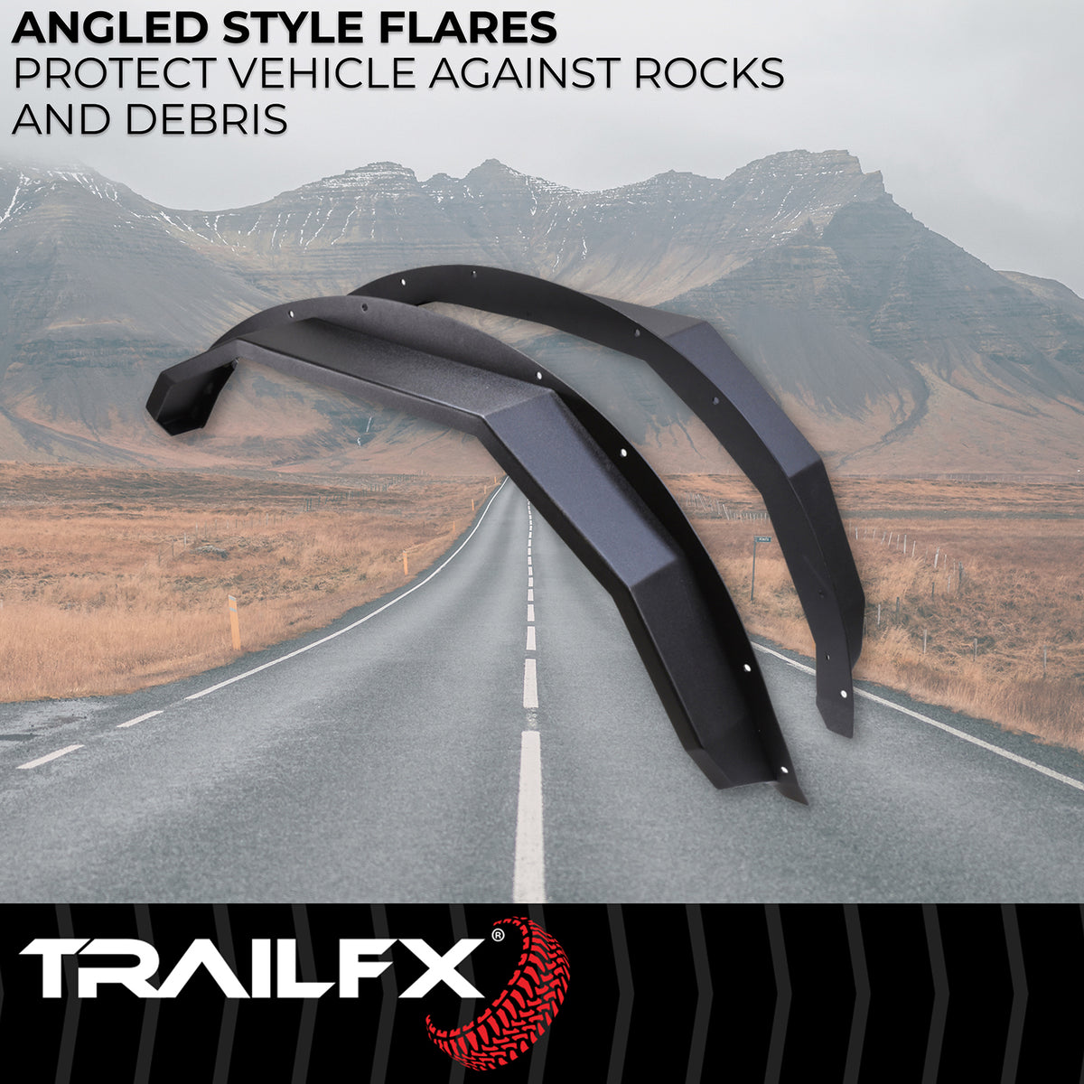 TrailFx - Front Angled Fender Flares For Ford Bronco (BR007T)