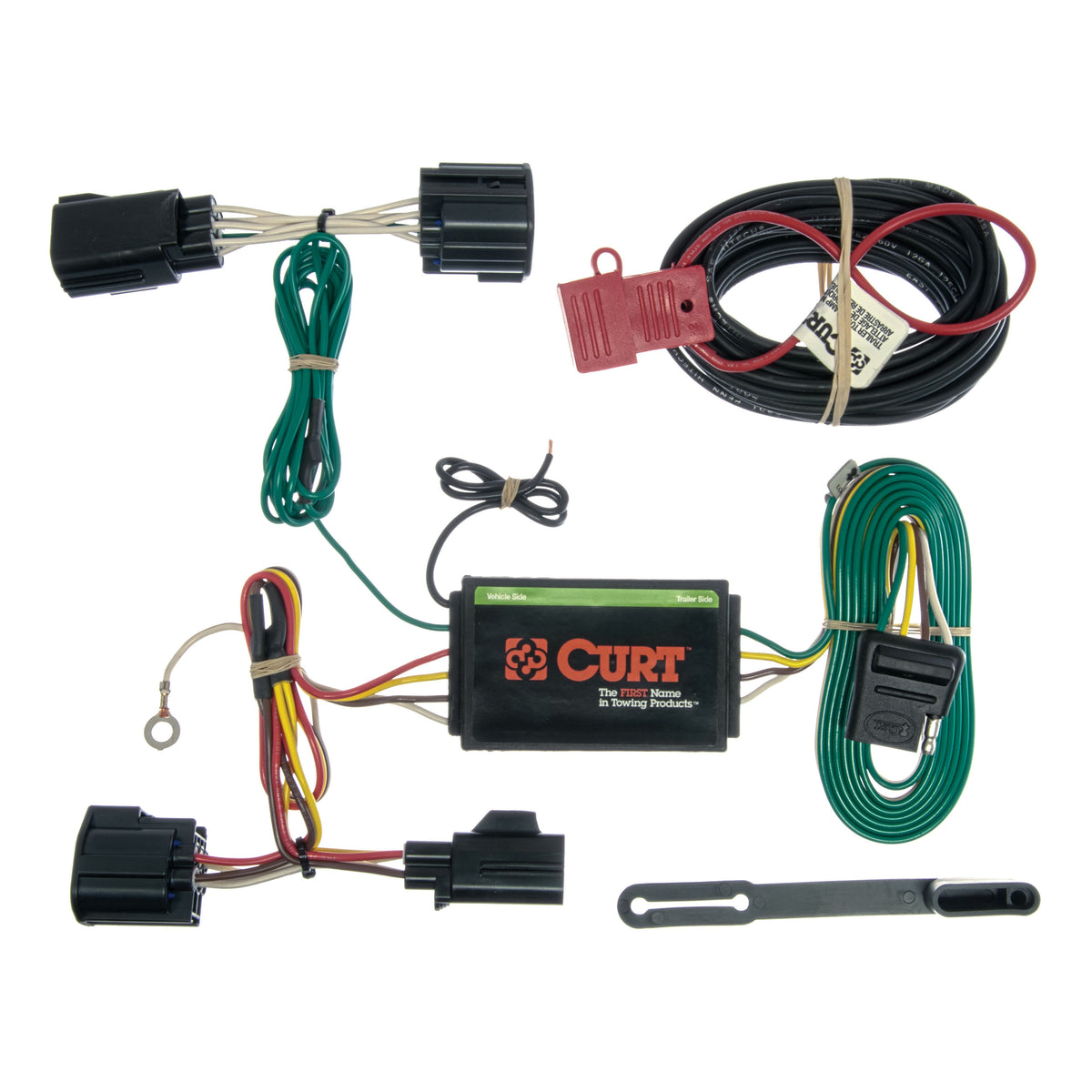 Curt - Custom Wiring Harness, 4-Way Flat Output, Select Ford Focus Hatchback - 56140