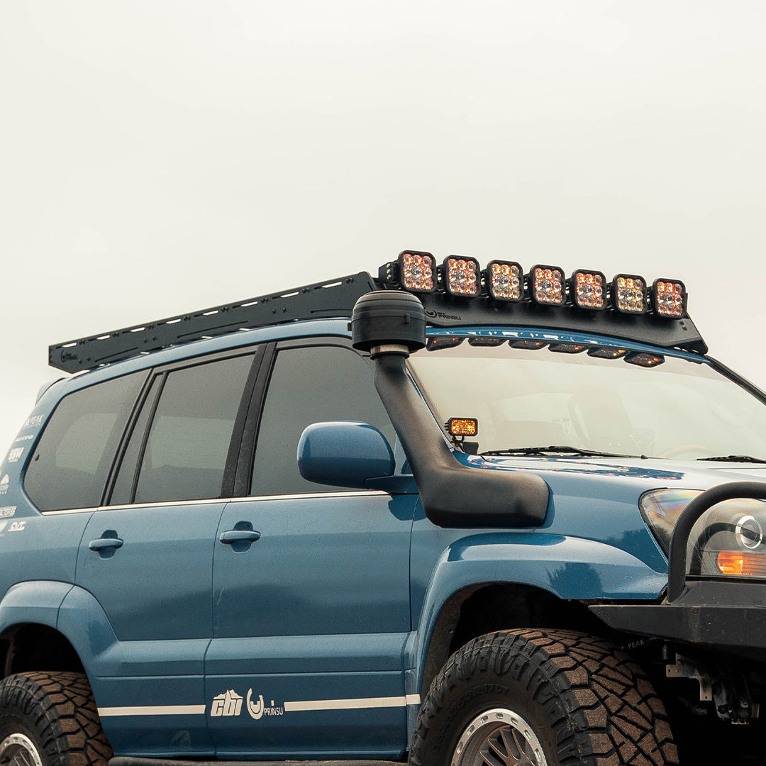 Prinsu - Lexus GX470 Prinsu Pro Roof Rack - Cutout for 40" Lightbars - 400-002-016-011