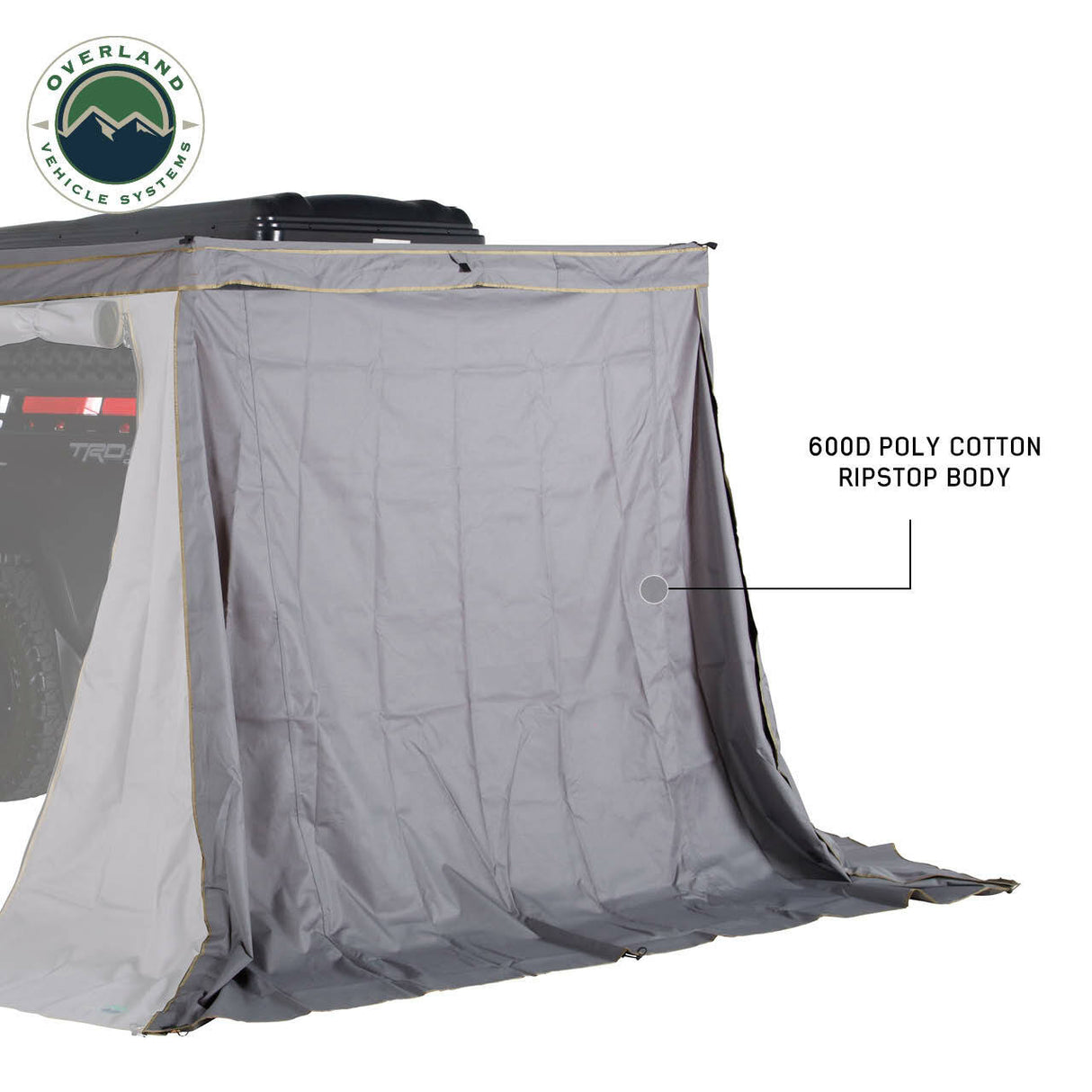Overland Vehicle Systems - Driver Side Walls 3 & 4 - OVS 270 LTE Awning Wall Kit - 18319909
