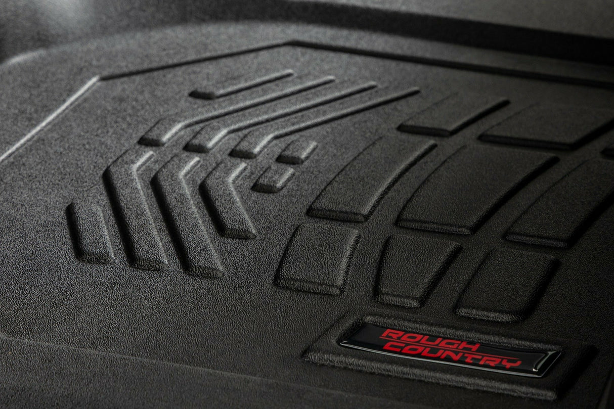 Floor Mats - FR & RR - FR Bucket - Crew - Chevy/GMC 1500/2500HD/3500HD (19-24)