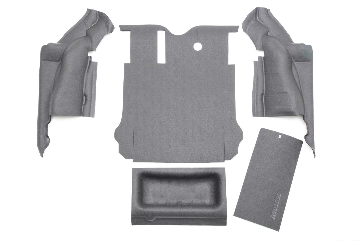 BedRug - JEEP BEDTRED 07-10 JEEP JK UNLIMITED 4DR REAR 5PC CARGO KIT (INCLUDES TAILGATE/TUB LINER) - BTJK07R4