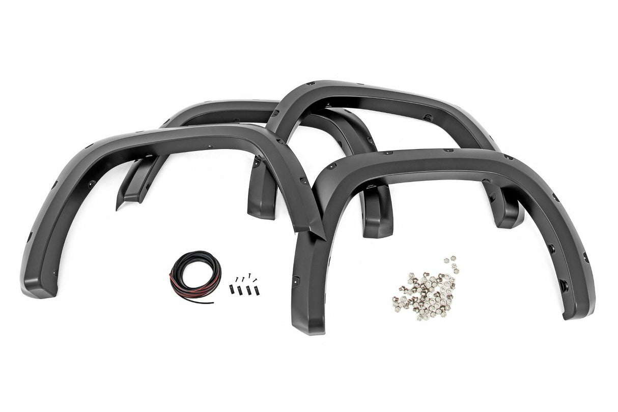 Rough Country - Pocket Fender Flares - 218 Midnight Black Metallic - Toyota Tundra (22-24) - F-T11413-218