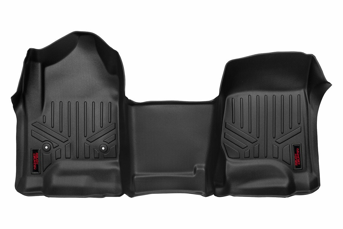 Rough Country Floor Mats - FR - Over Hump - Chevy GMC 1500 2500HD 3500HD (14-19) - M-2114