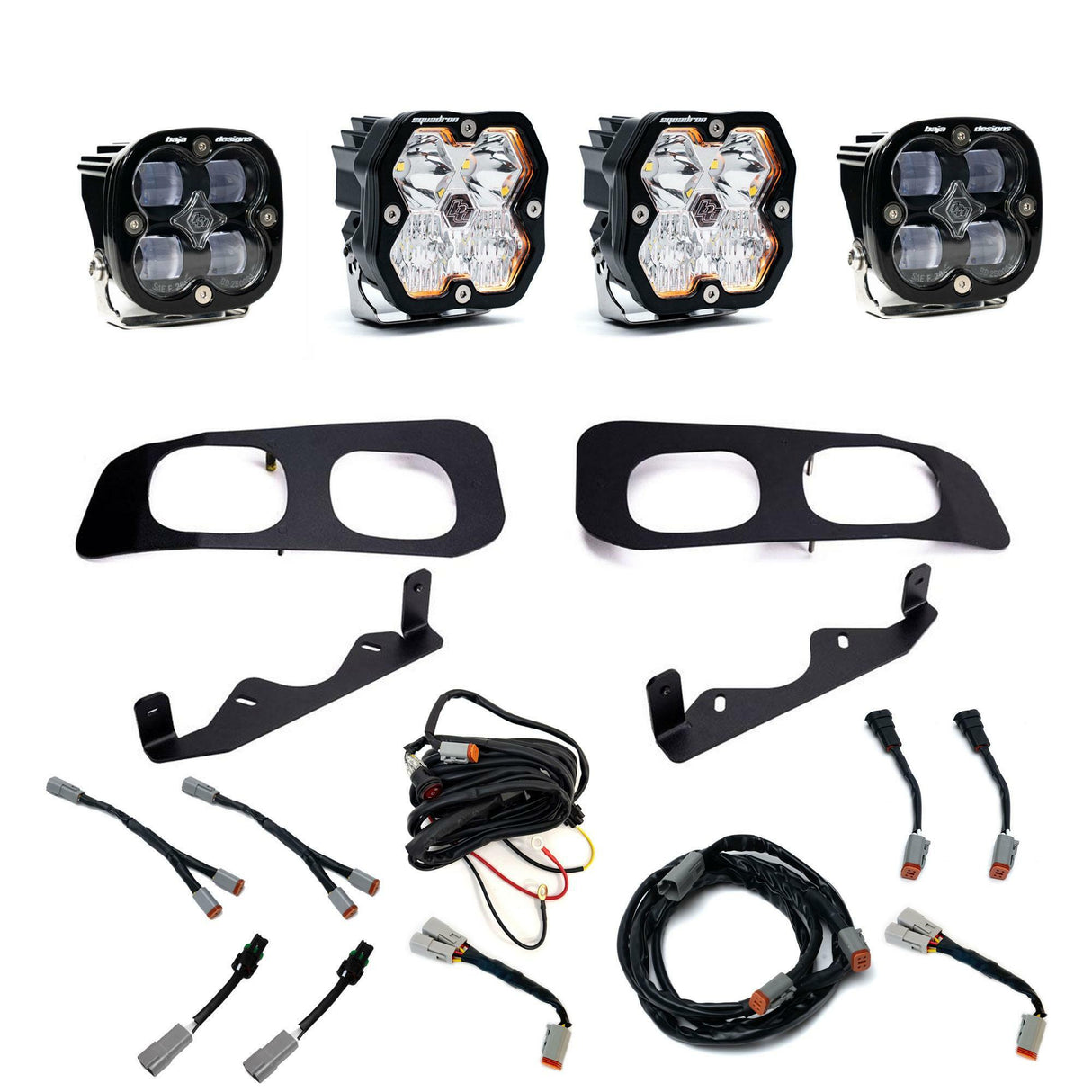 Baja Designs - 44-0031 Squadron 2.0 Sport/Squadron SAE Dual Fog Pocket Light Kit