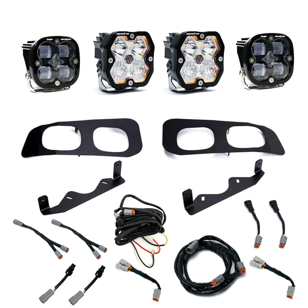 Baja Designs - 44-0031 Squadron 2.0 Sport/Squadron SAE Dual Fog Pocket Light Kit