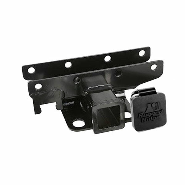 Rugged Ridge - Receiver Hitch Kit, Rugged Ridge Logo; 07-16 Jeep Wrangler JK - 11580.61