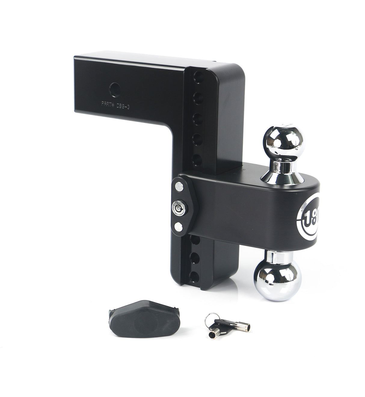 Weigh Safe 8" Drop Hitch with 3" Shank - WS8-3-CER-BLA
