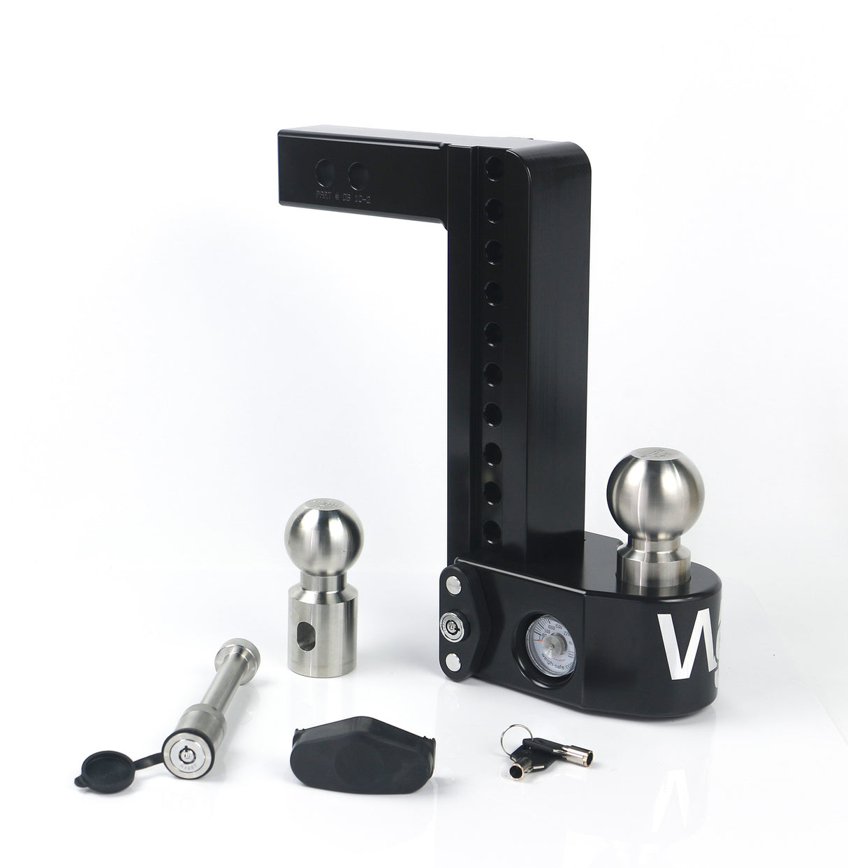 Weigh Safe 10" Drop Hitch with 2" Shank w/ Keyed Alike WS05 - WS10-2-KA-CER-BLA