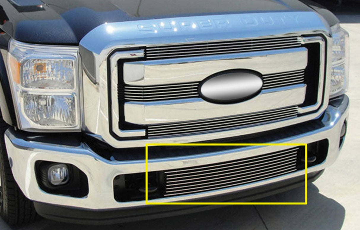 T-Rex Grilles - 1 Pc Horizontal Aluminum Billet Bumper Grille Bolt-On - 25546