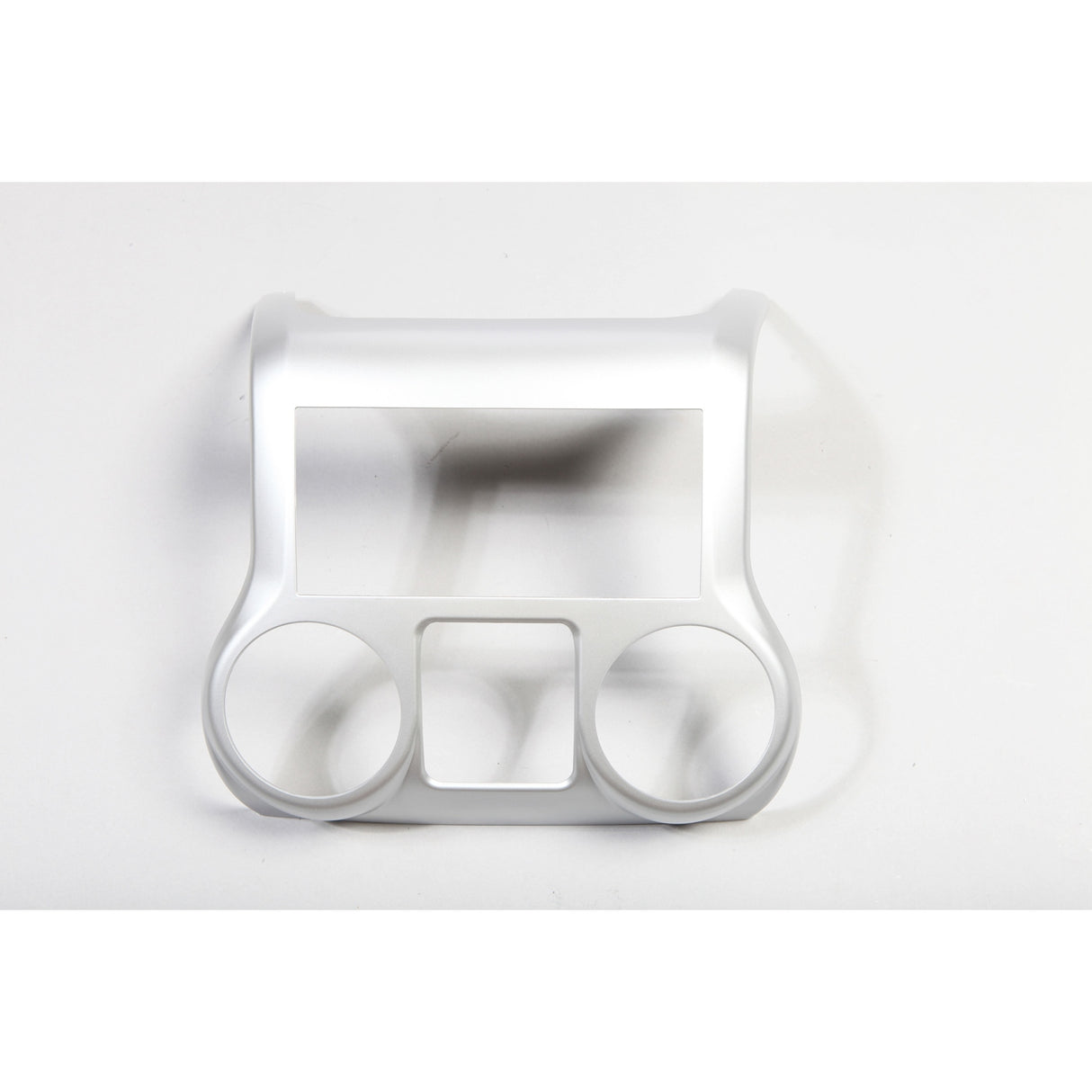 Center Radio Console, Brushed Silver; 11-16 Jeep Wrangler JK