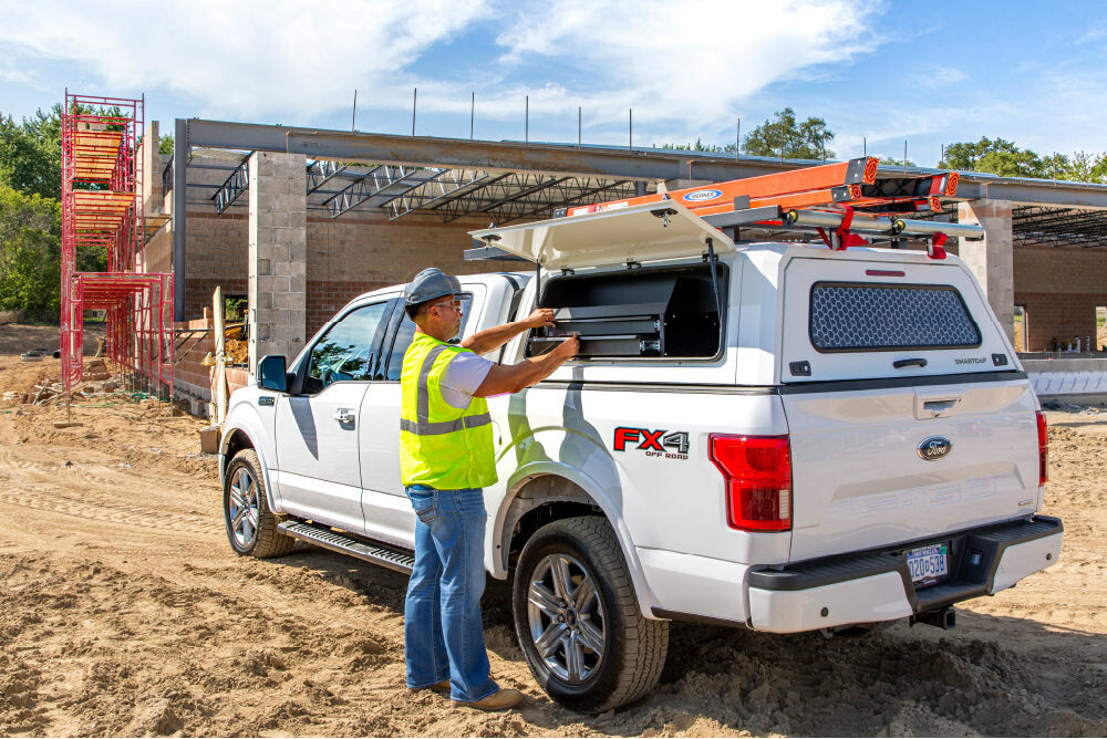 RSI SmartCap - Truck Bed Drawer Drawer-Bin 20-22 Jeep Gladiator 5' EVO and EVOc Applications 5 Foot Left Side Mount SmartCap(R) Fits all Jeep Gladiator EVO Series Caps - SA050613