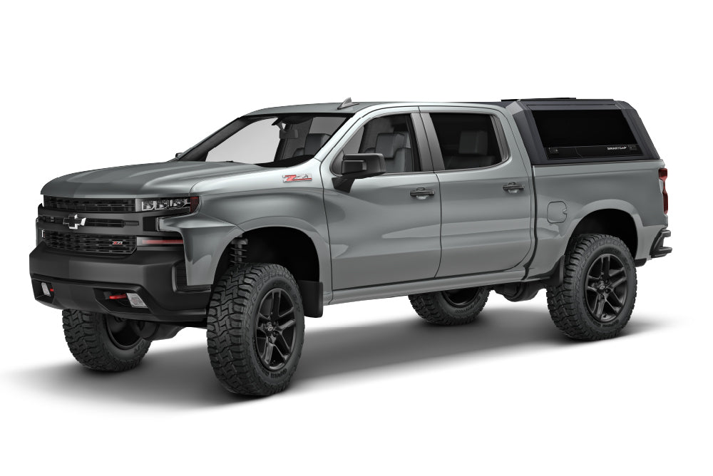 RSI SmartCap - Silverado/Sierra 1500 Truck Bed Cap EVOh Hatchback OEM White For 19-26 Chevrolet Silverado/Sierra 1500 5.8 Foot Short Bed - EH0108-WH