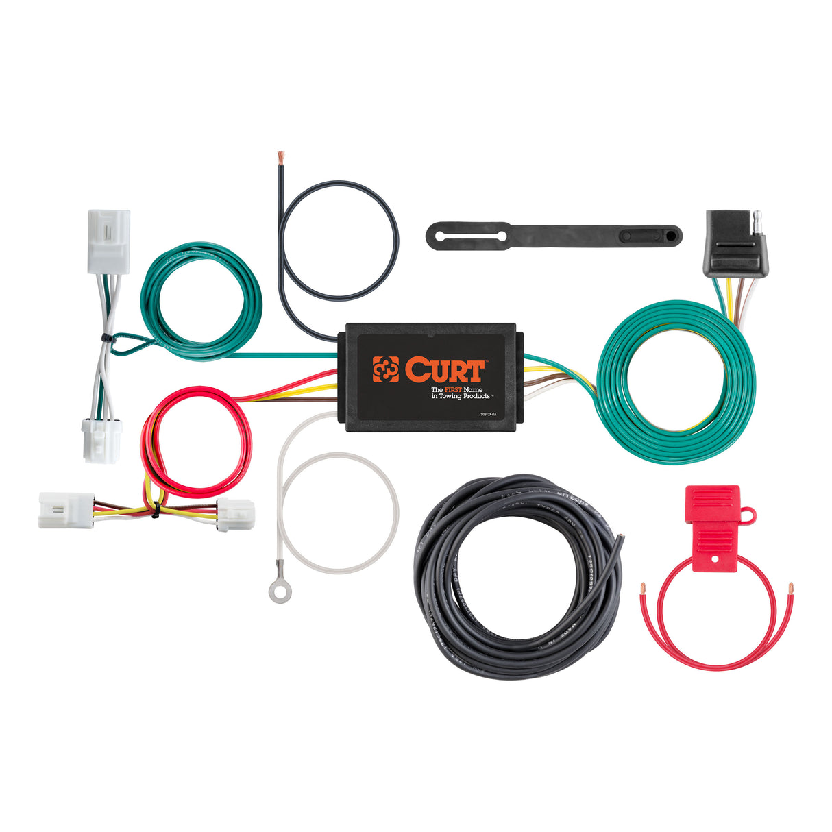 Curt - Custom Wiring, 4-Way Flat, Select Infiniti G25, G35, G37, Q60, Nissan Rogue - 56033