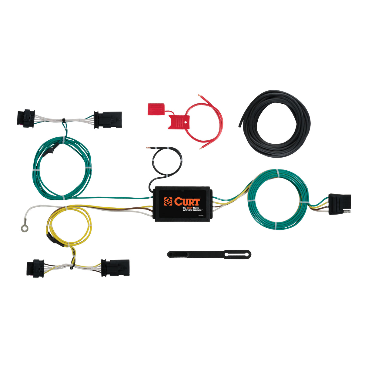 Curt - Custom Wiring Harness, 4-Way Flat Output, Select Jeep Renegade - 56274