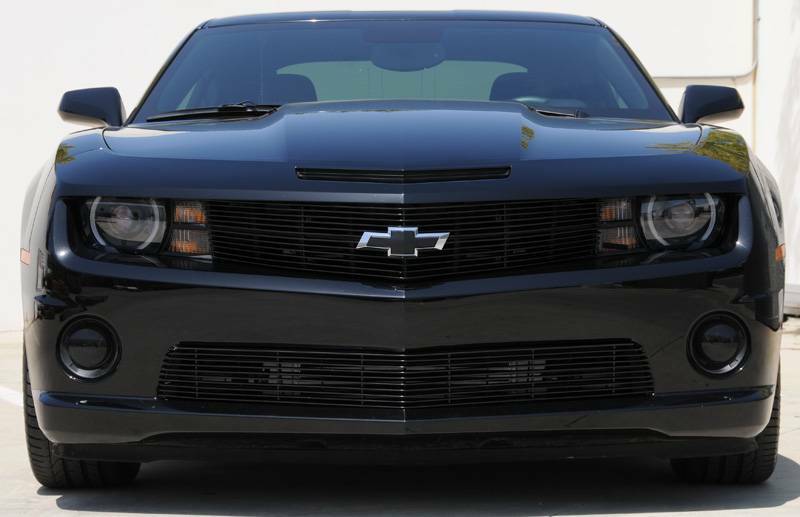 T-Rex Grilles - 1 Pc Horizontal Aluminum Billet Bumper Grille Overlay - Fits V8 models only - 25028B