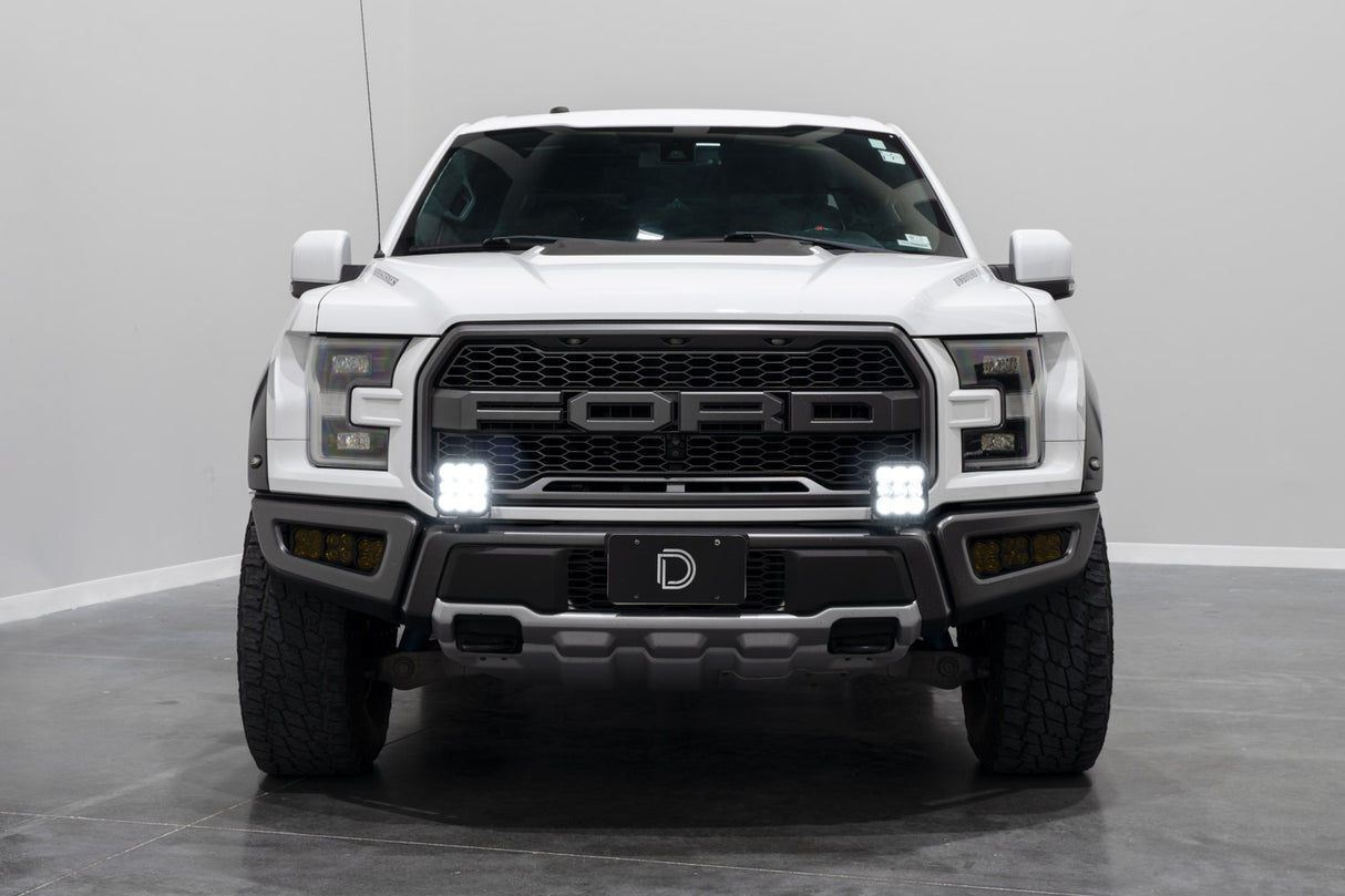 Diode Dynamics - SS5 Bumper LED Pod Light Kit for 2017-2020 Ford Raptor, Sport Yellow Combo - DD7345