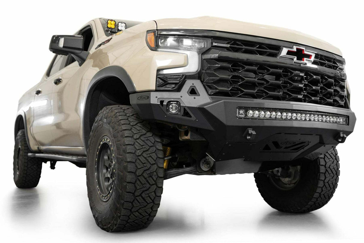 Addictive Desert Designs - Chevy Silverado 1500 ZR2 Stealth Fighter Front Bumper - F120083030103