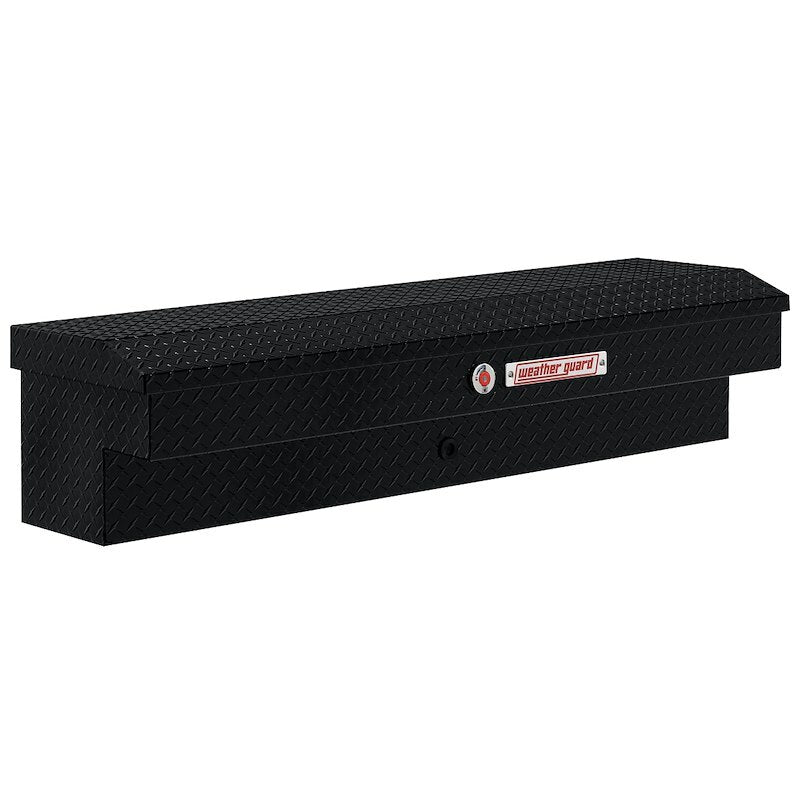 Weather Guard - Model 174-5-04 56in Lo-Side Box, Aluminum, Gloss Black, 4.0 cu ft - 174-5-04