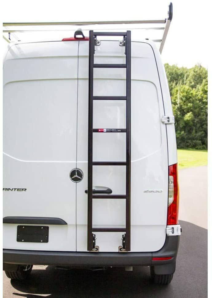 Prime Design - Rear Door Van Ladder - Mercedes Sprinter High Roof - AAL-8003-BLK