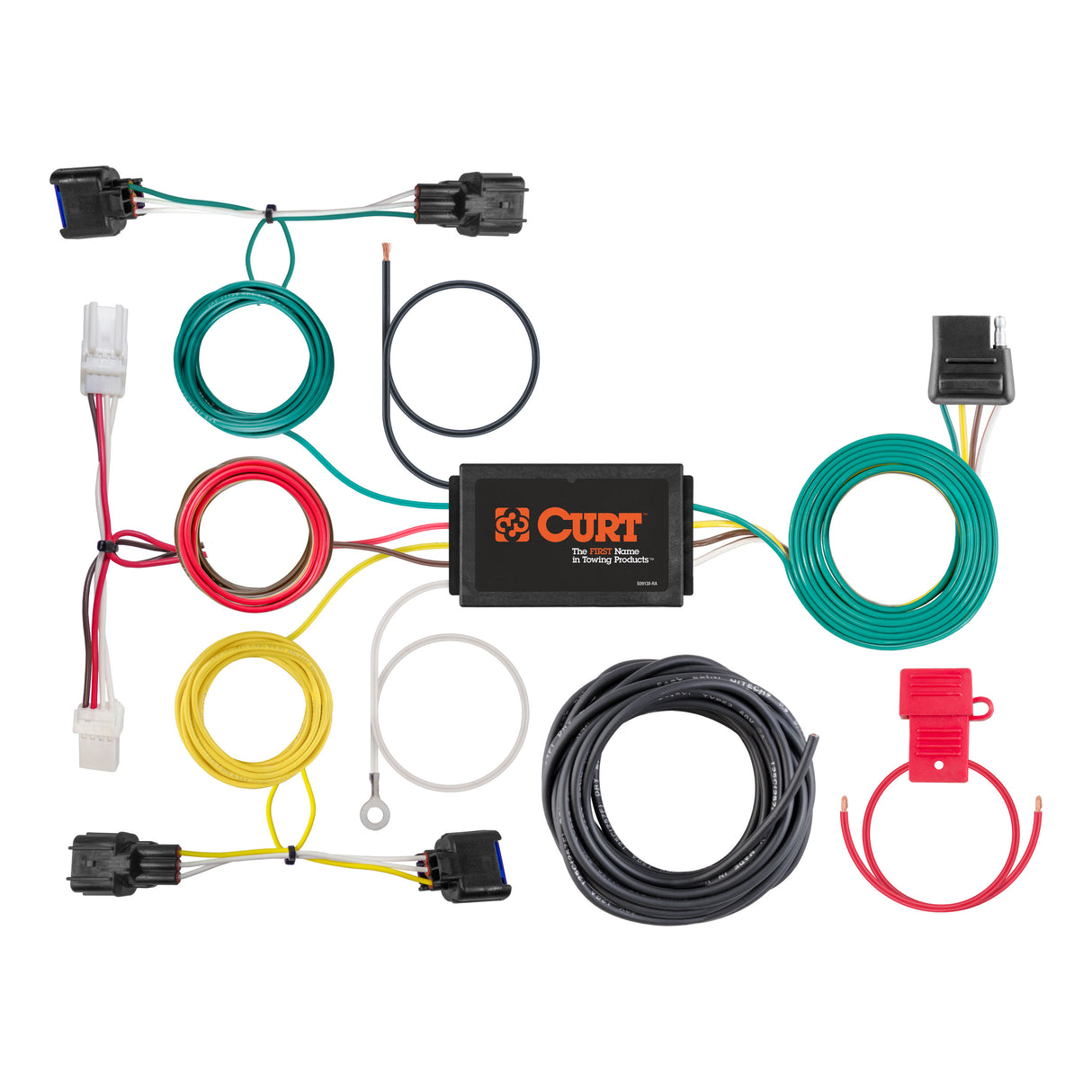 Curt - Custom Wiring Harness, 4-Way Flat Output, Select Hyundai Kona - 56409