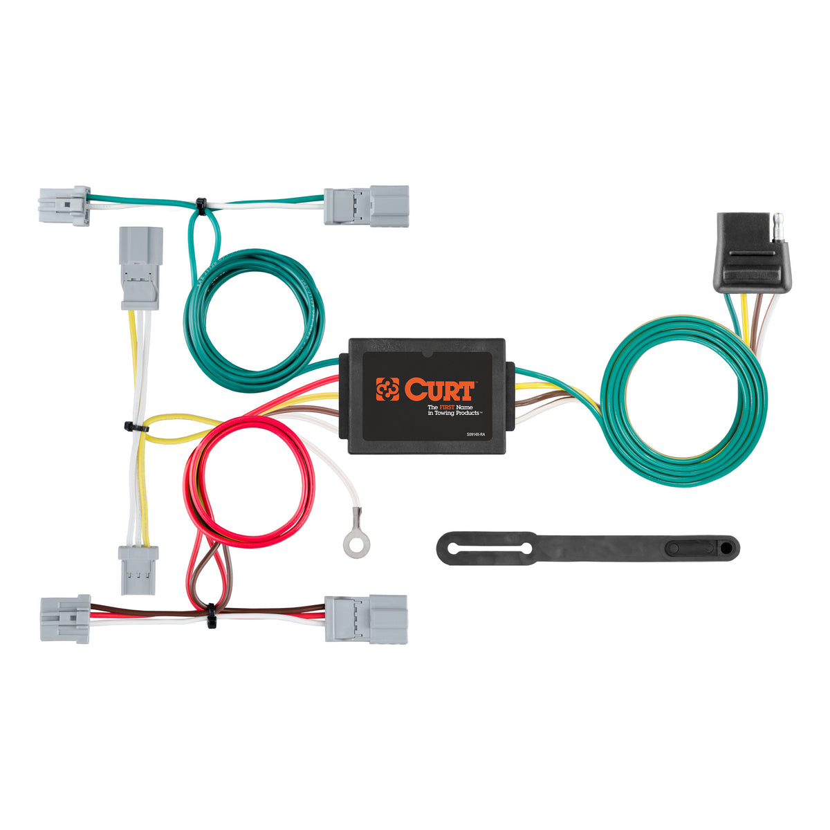Curt - Custom Wiring, 4-Way Flat, Select Civic, Fit, Accord, Mazda 3, CX-5, Galant - 56011