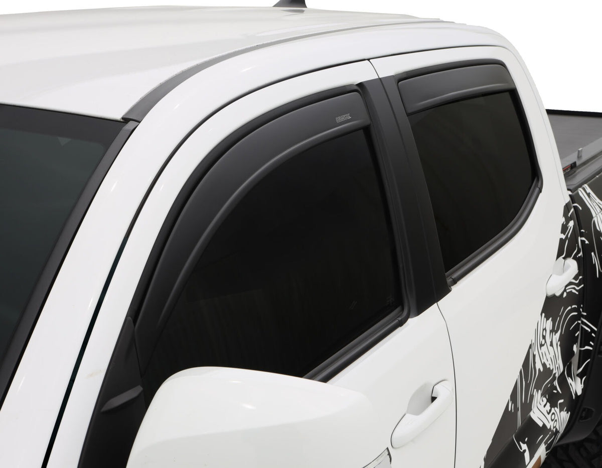 Husky Liners 2857012 Low Profile Ventvisor Deflector; Matte Black; Outside Mount; 4 pc.