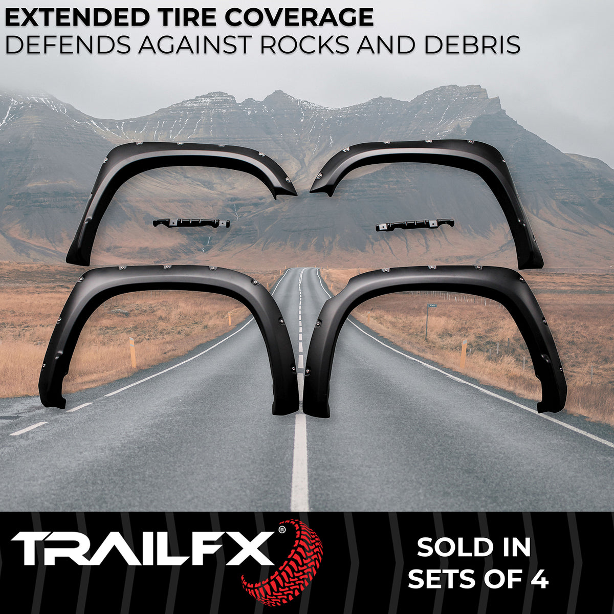 TrailFx - Pocket Style Fender Flares For Toyota Tundra (TFT3002S)