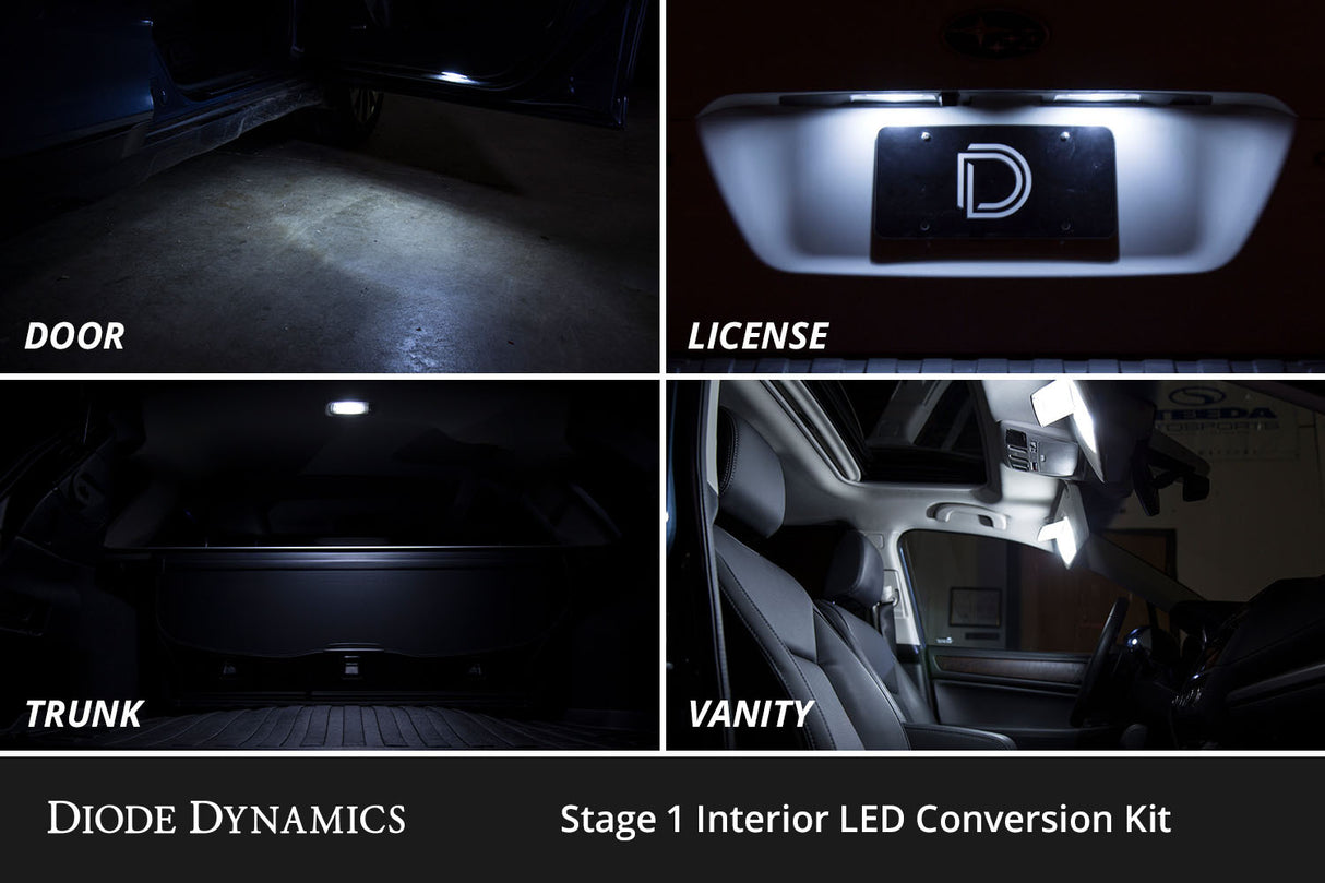 Diode Dynamics - Interior LED Kit for 2003-2009 Toyota 4Runner, Cool White Stage 1 - DD0631