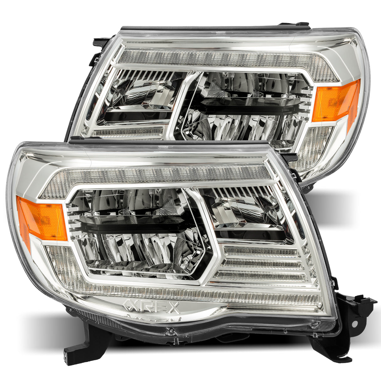 AlphaRex 880734 Projector Headlights Chrome