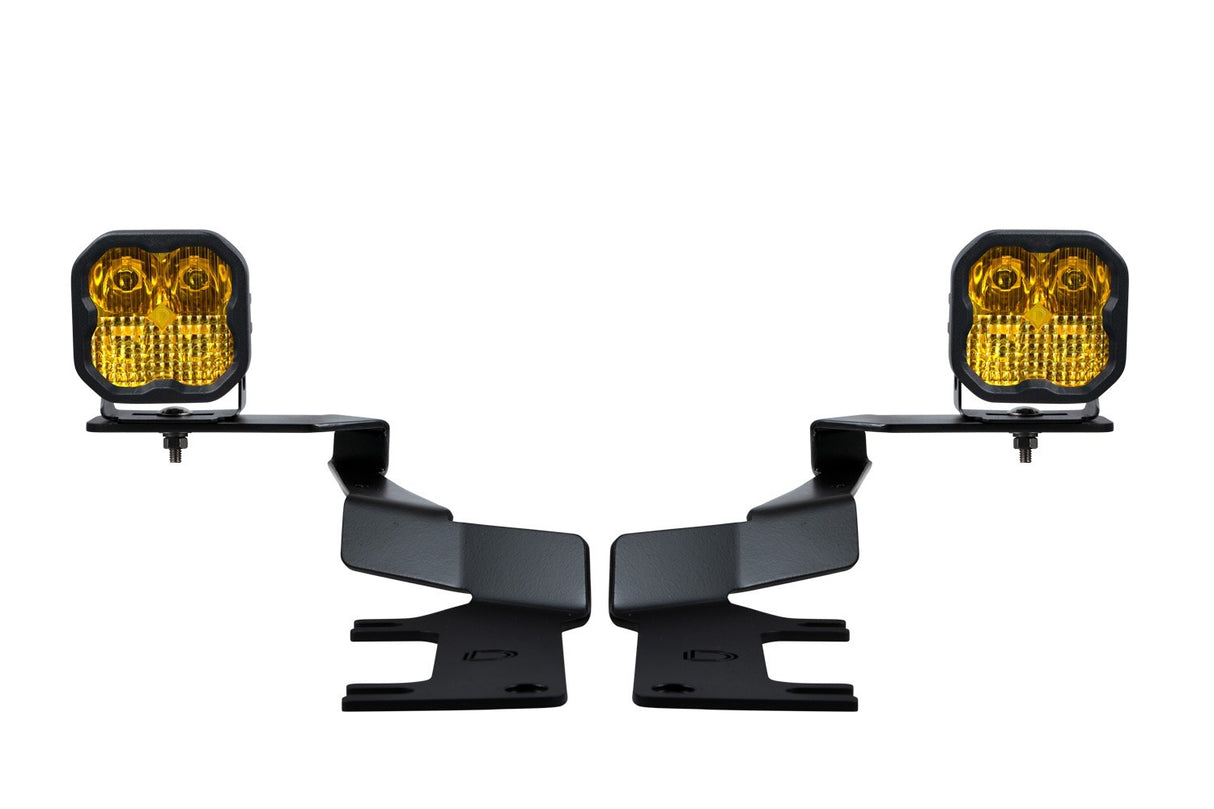 Diode Dynamics - LED Ditch Light Kit for 2017-2022 Ford Super Duty, SS3 Pro Yellow Combo - DD7559