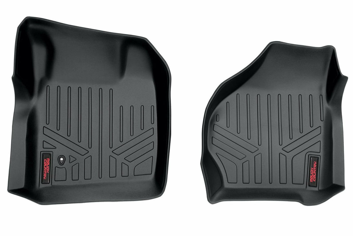 Rough Country Floor Mats - Front - Super Crew Cab - Ford Super Duty (99-07) - M-5200