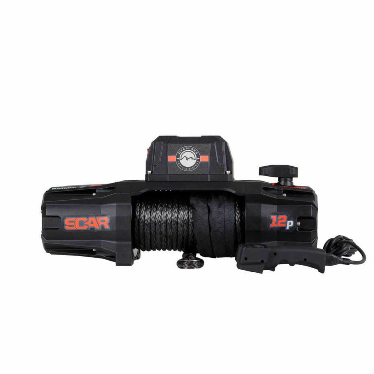 Overland Vehicle Systems - SCAR 12P - 12,000 lb. Winch With Synthetic Rope and Wireless Remote - 19129901