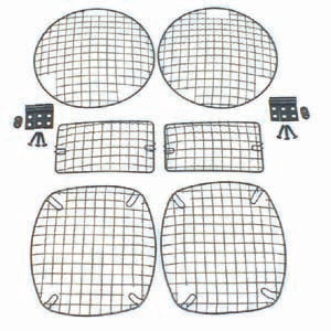 Rugged Ridge - Rugged Ridge 11236.01 Stone Guard Kit, Black; 97-06 Jeep Wrangler TJ/LJ - 11236.01