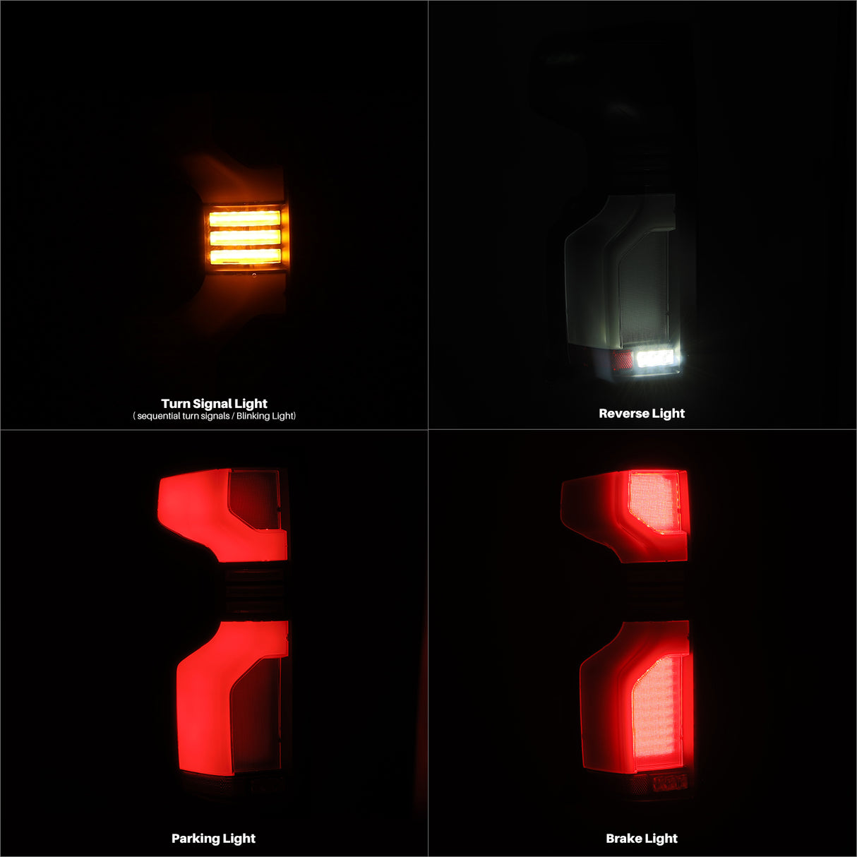 AlphaRex 620088 LED Taillights Black