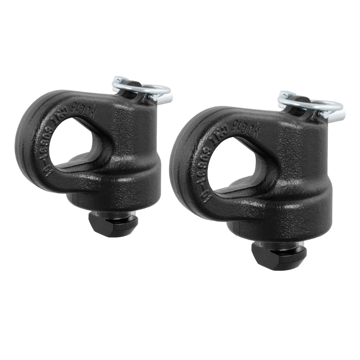 Curt - OEM Puck System Gooseneck Safety Chain Anchors, Chevy, Ford, GMC, Nissan (38K) - 60691
